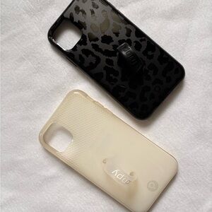 Loopy Cases: 1 Black Midnight and 1 Cream Phone Case Set for iPhone 11 {NOT Pro}